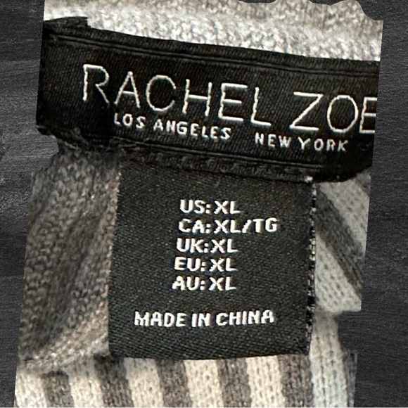 Rachel Zoe Striped Mock Neck Sweater #002 - Picture 11 of 13